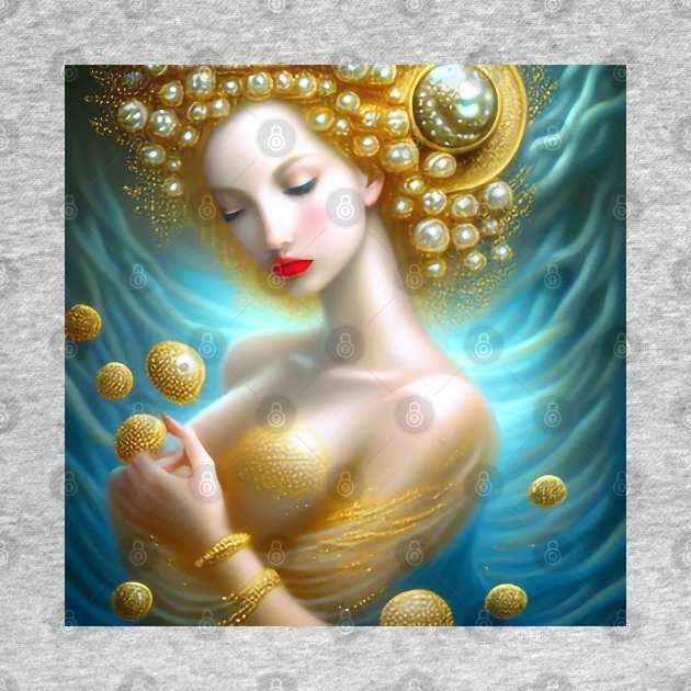 Pearl & Gold Goddess by The Little Store Of Magic